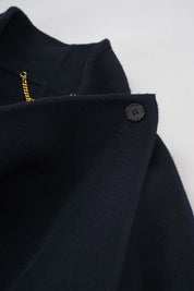 Women‘s Navy Asymmetric Short Coat