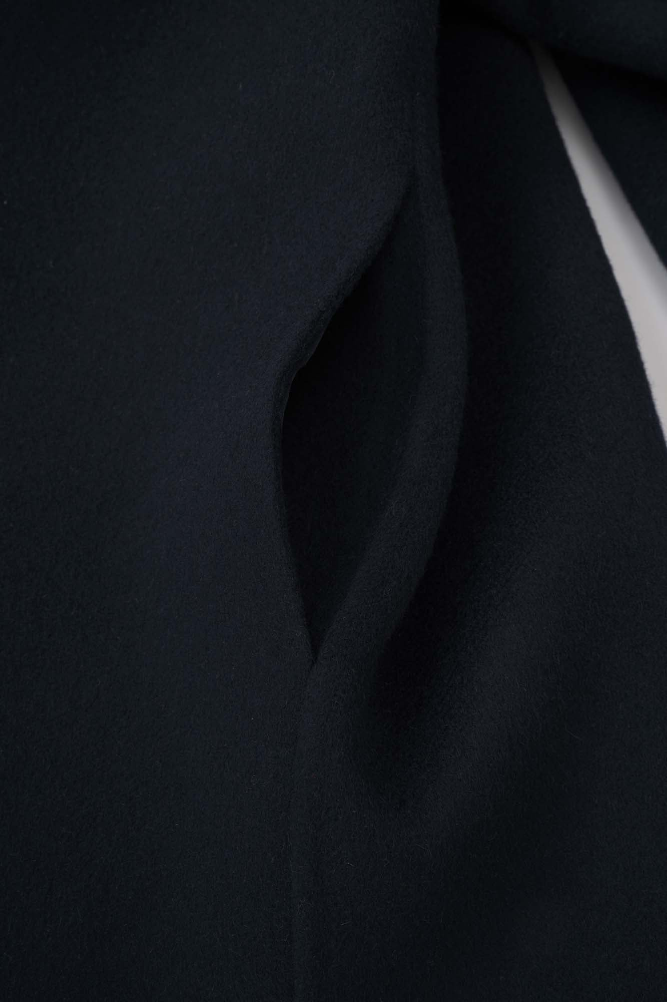 Women‘s Navy Asymmetric Short Coat