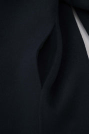 Women‘s Navy Asymmetric Short Coat