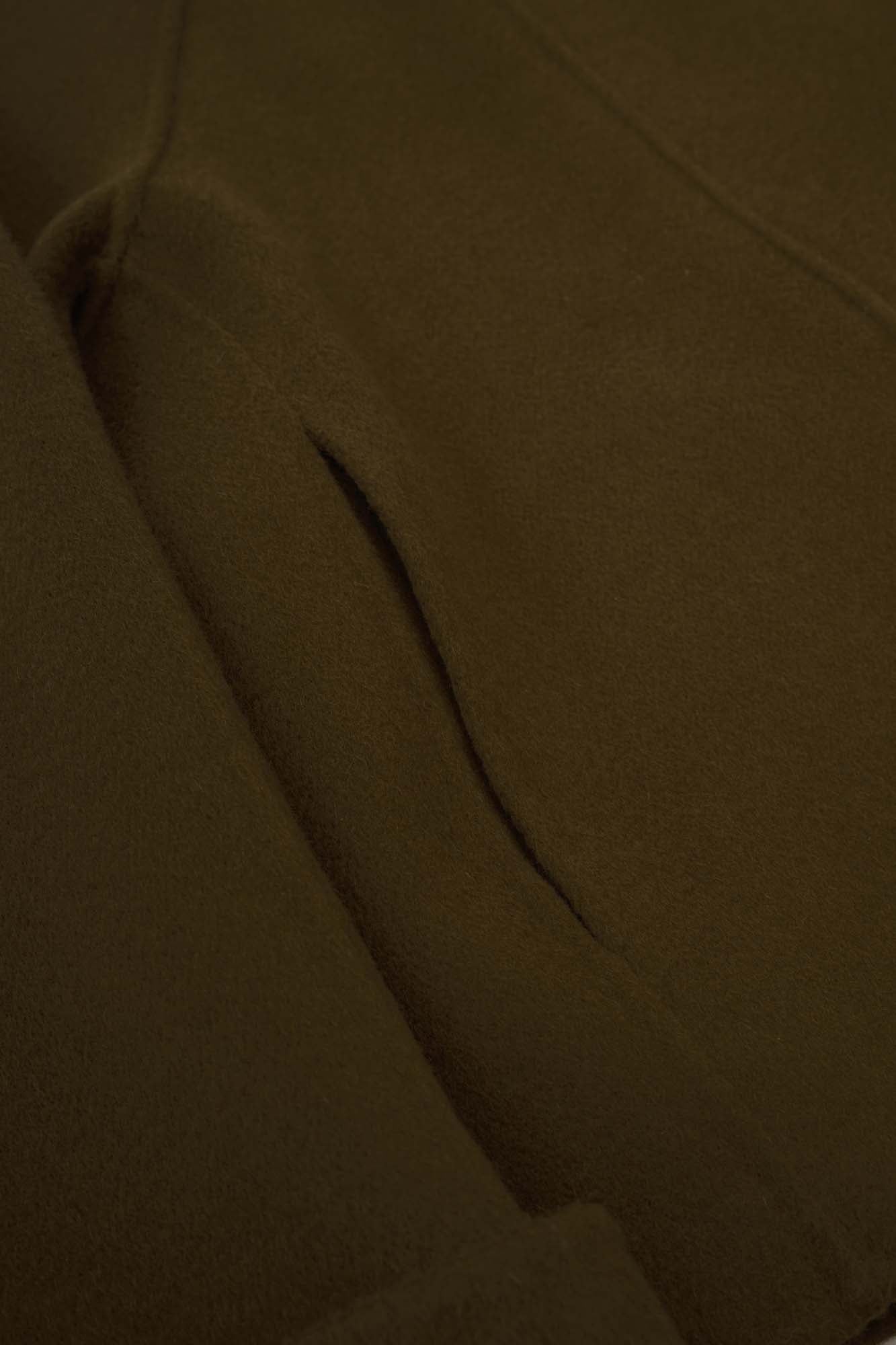 Women’s Brown High Neck Short Coat