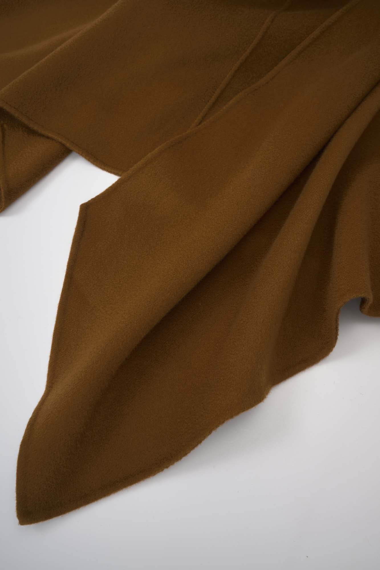 Women‘s Brown Draped Cape Cardigan