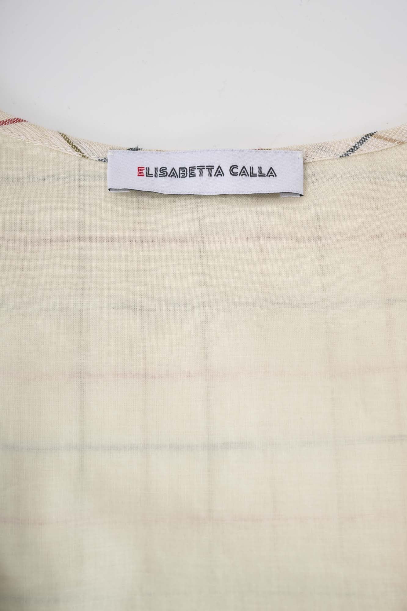 Women‘s Beige Plaid Sleeveless Midi Dress