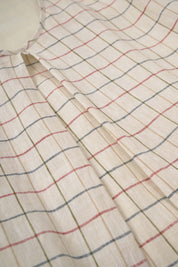 Women‘s Beige Plaid Sleeveless Midi Dress
