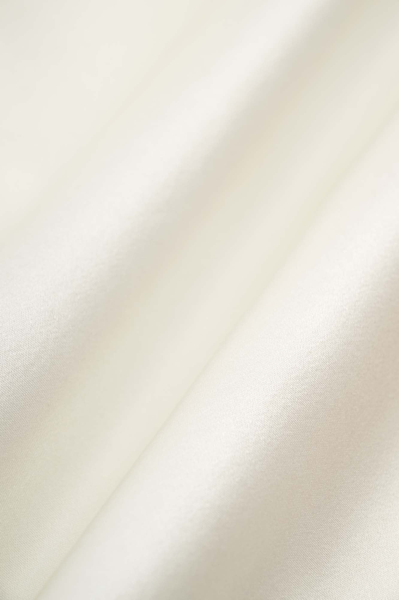 Women’s White Silk V Neck Midi Dress