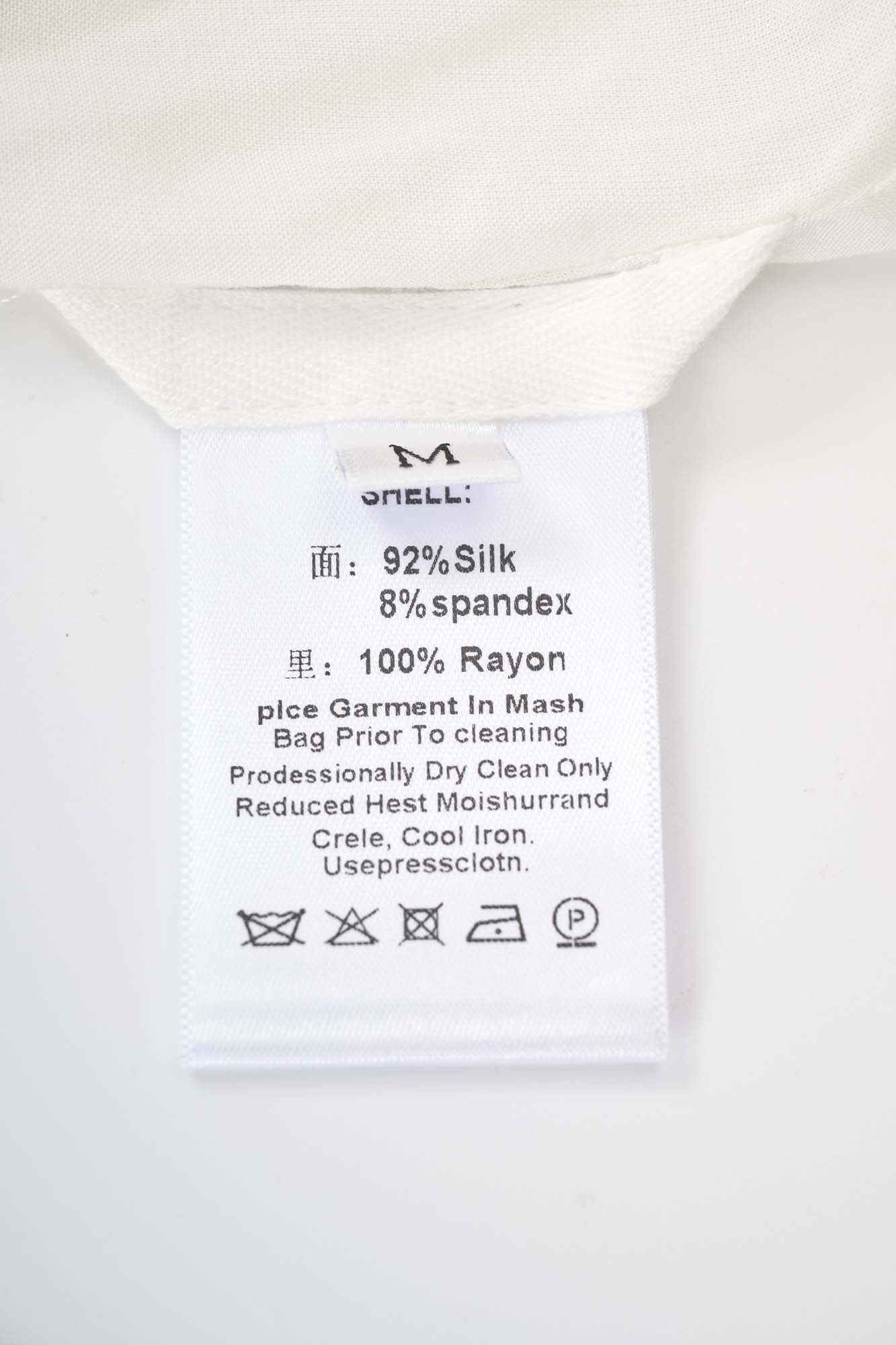 Women’s White Silk V Neck Midi Dress