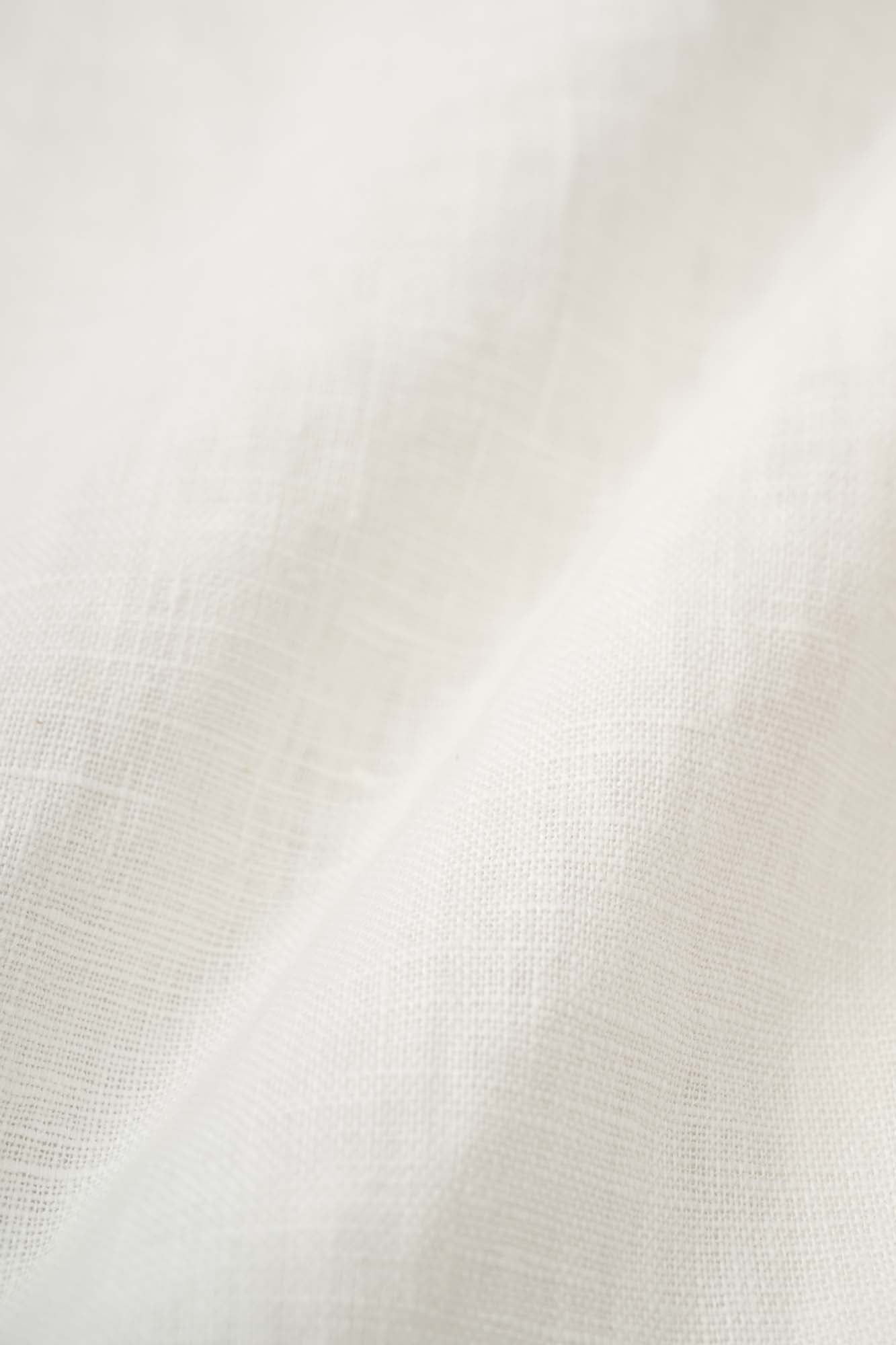 Women‘s White Linen Sleeveless A Line Dress