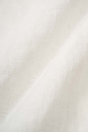 Women‘s White Linen Sleeveless A Line Dress