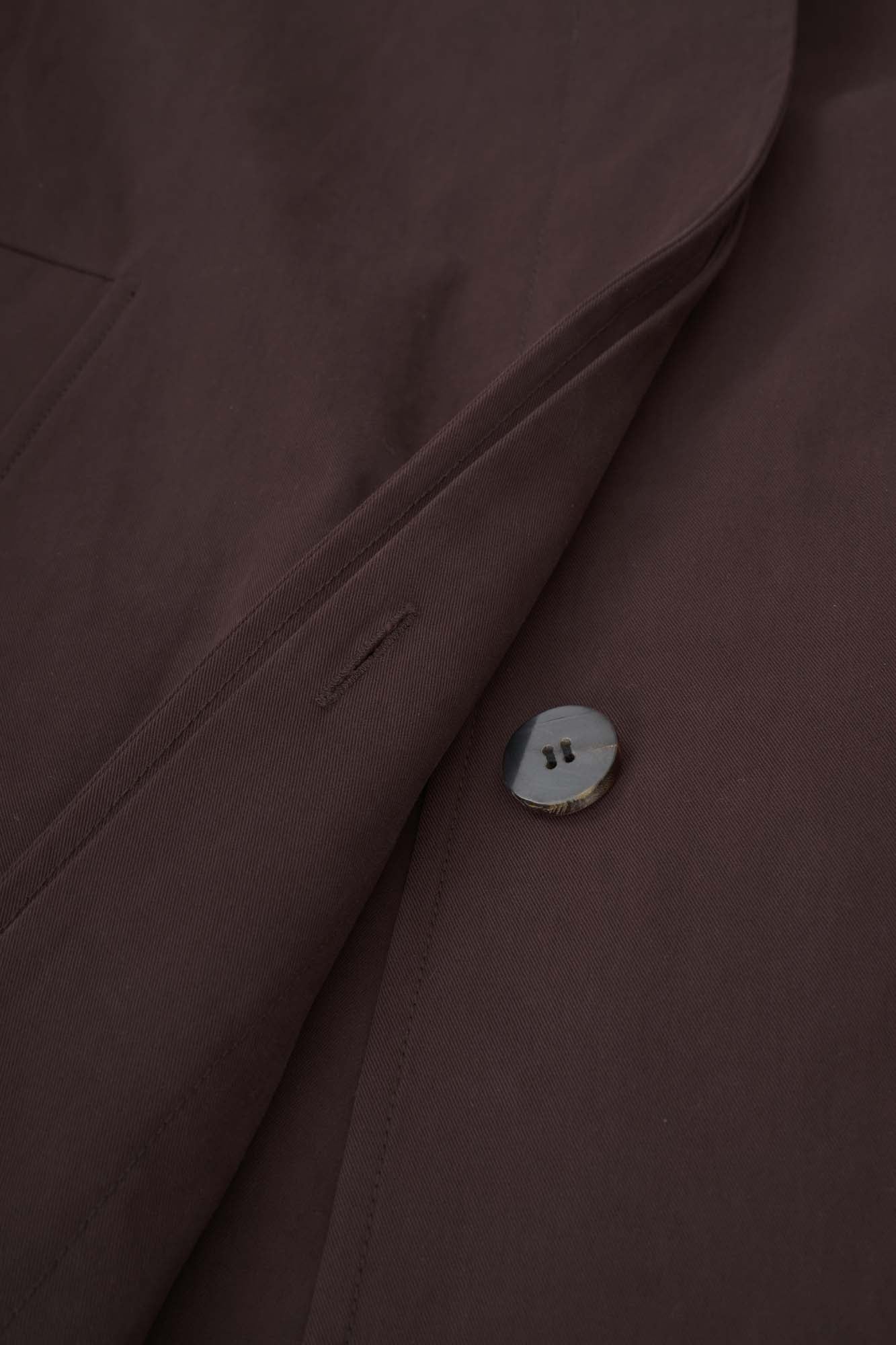 Women‘s Burgundy Cotton Long Trench Coat