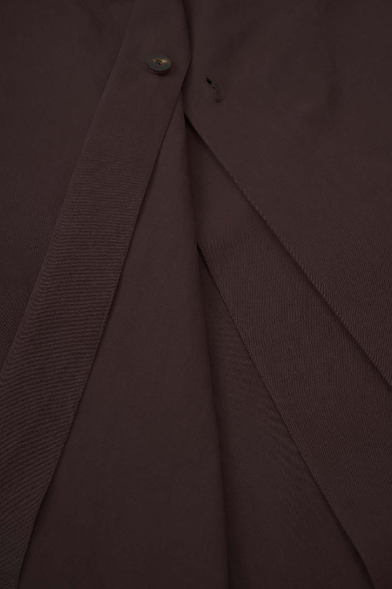 Women‘s Burgundy Cotton Long Trench Coat