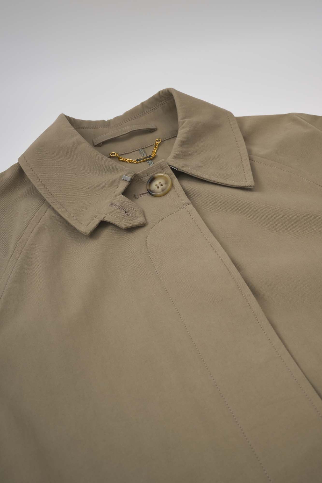 Women‘s Khaki Cotton Long Trench Coat