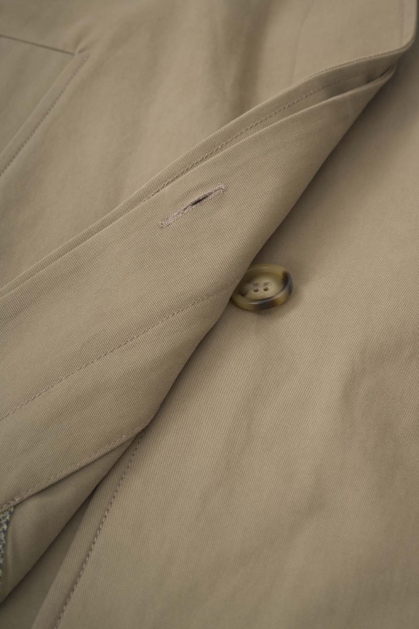Women‘s Khaki Cotton Long Trench Coat
