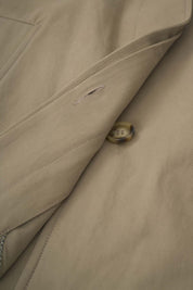 Women‘s Khaki Cotton Long Trench Coat