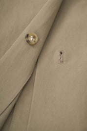 Women‘s Khaki Cotton Long Trench Coat