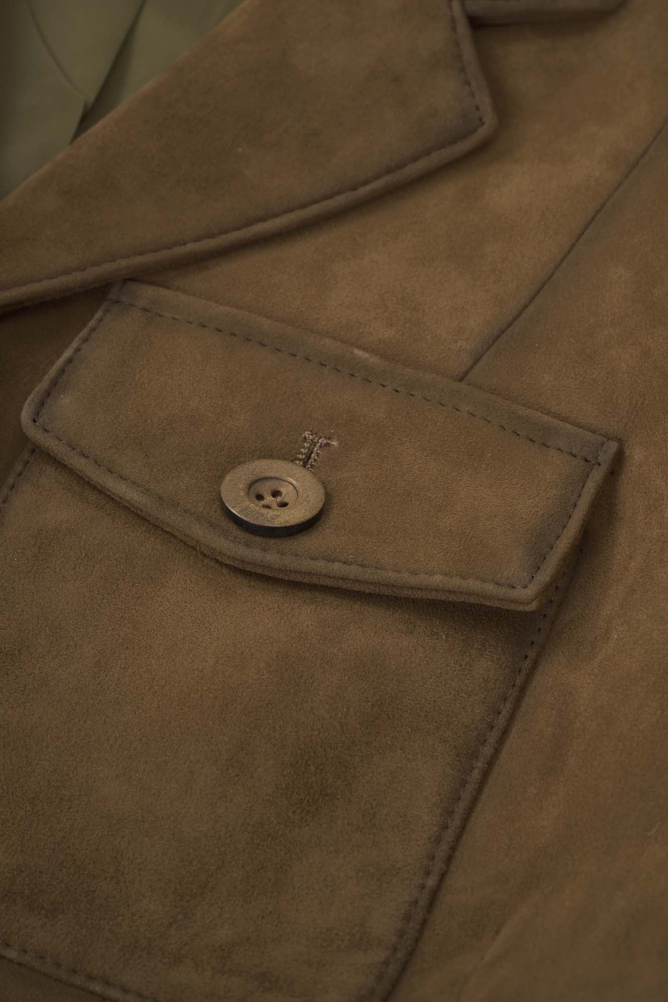 Women’s Brown Leather Tailored Blazer