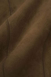 Women’s Brown Leather Tailored Blazer