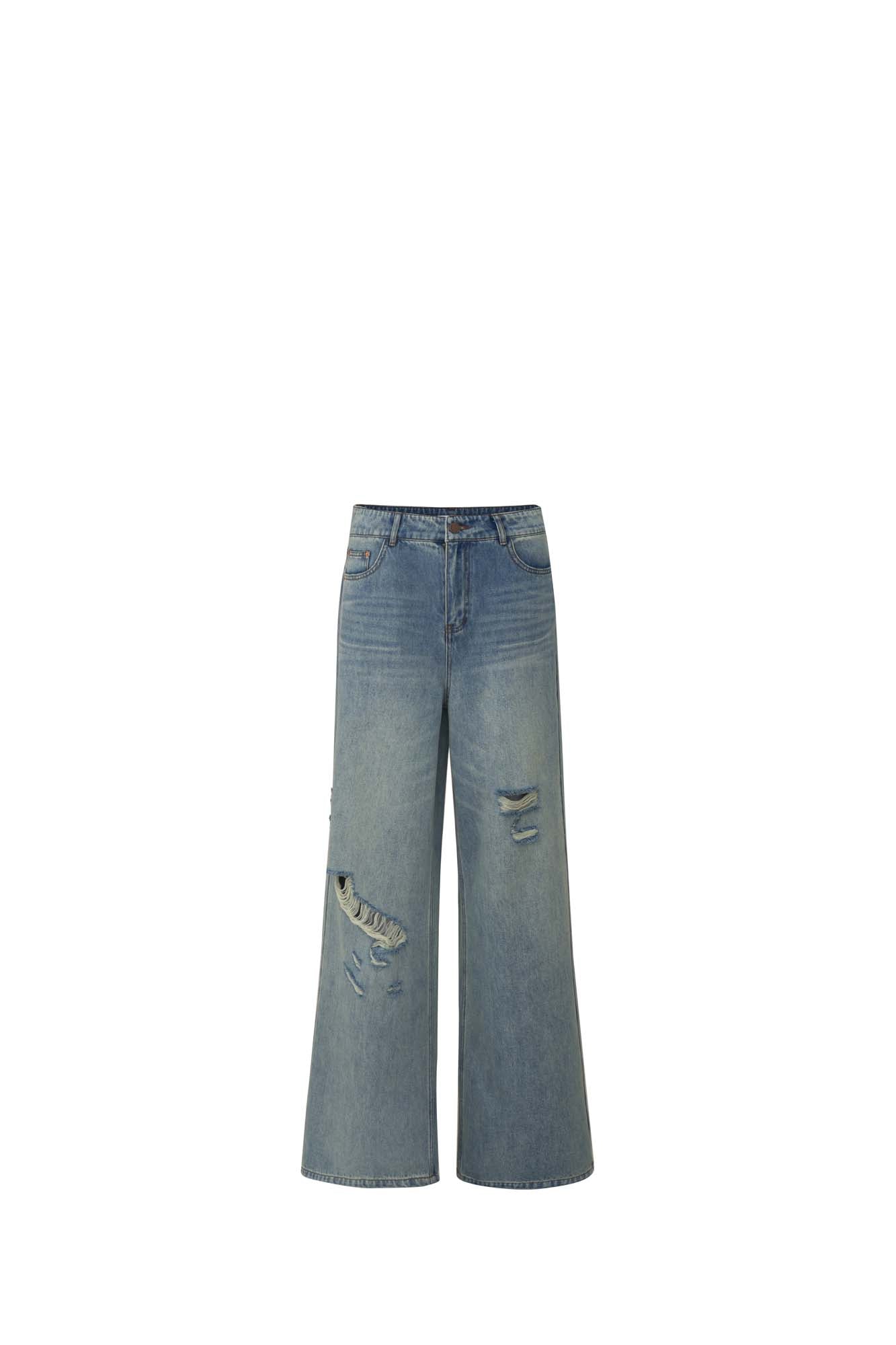 Women’s Light Blue Wide Leg Jeans