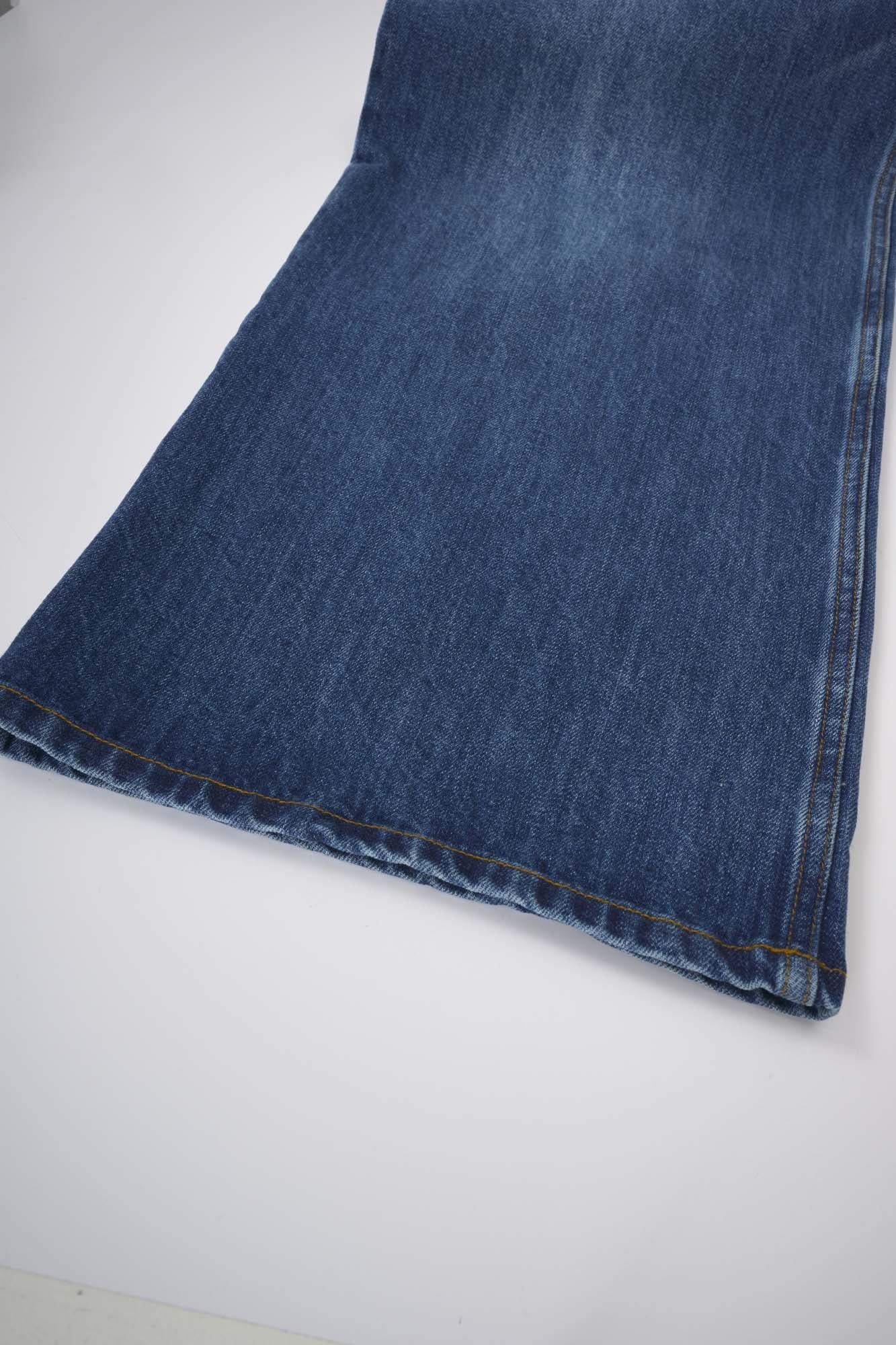 Women‘s Blue High Waist Flare Jeans