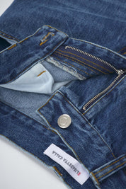 Women‘s Blue High Waist Flare Jeans