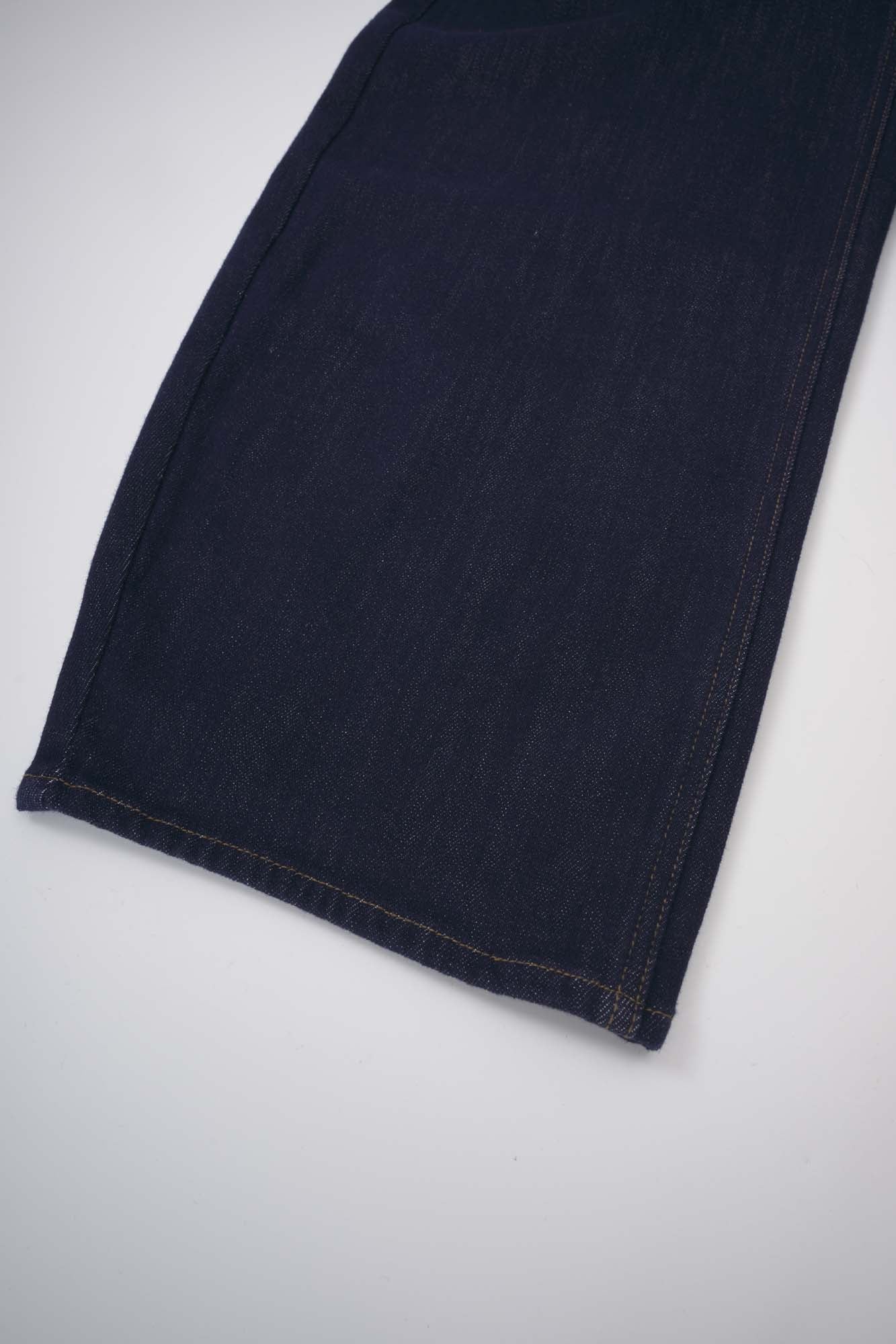 Women‘s Dark Blue Tapered Barrel Jeans