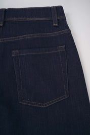 Women‘s Dark Blue Tapered Barrel Jeans