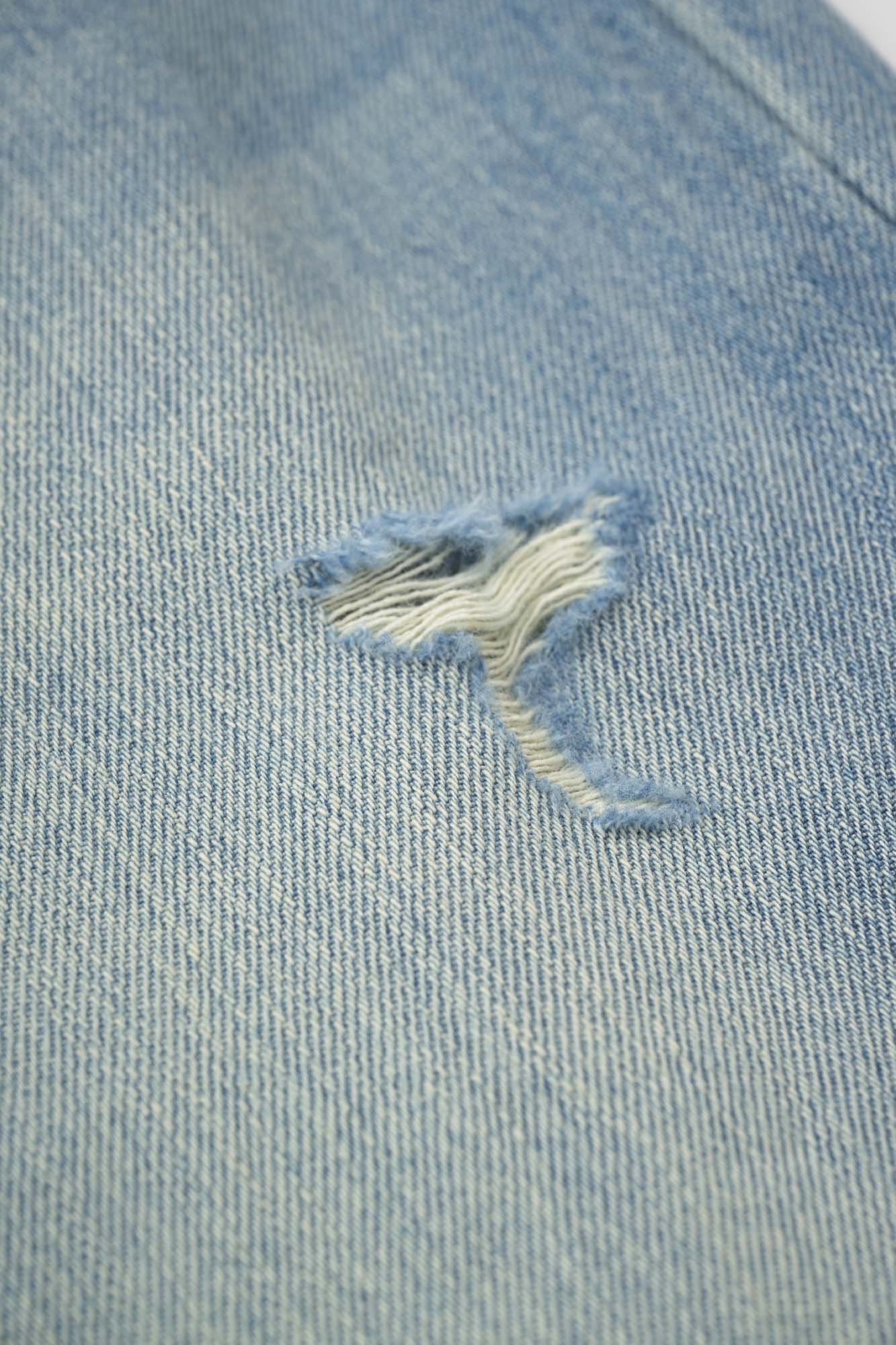 Women‘s Light Blue Cropped Wide Leg Jeans
