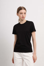 Womens Black Short Sleeve Classic T-Shirt
