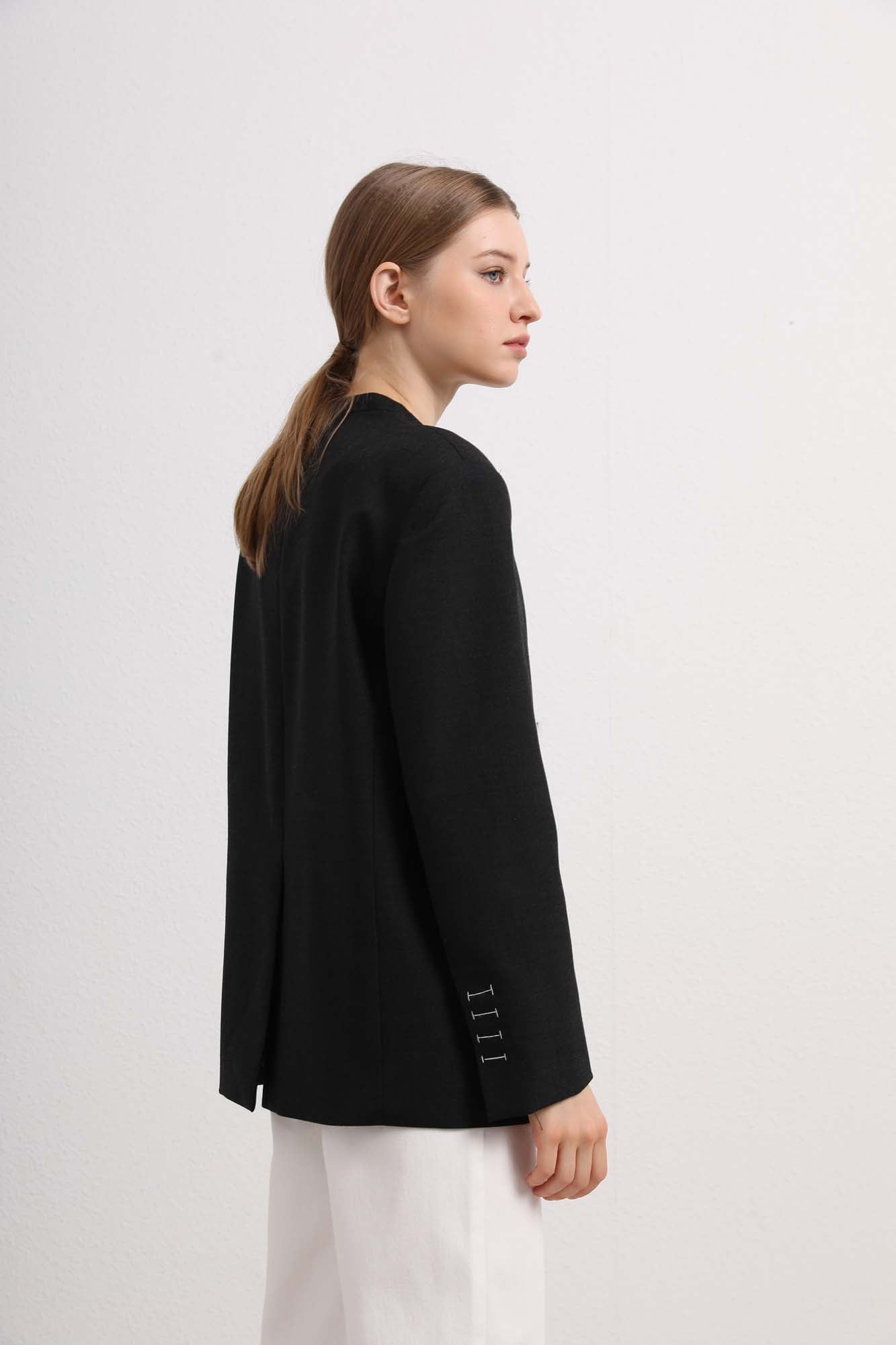 Womens Black Tailored Blazer Jacket