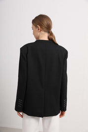 Womens Black Tailored Blazer Jacket
